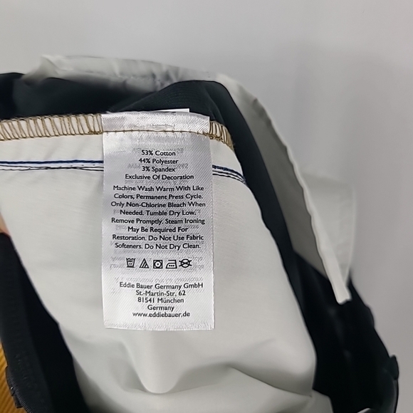 NEW Eddie BauerMen's 32 x 34 Flex Wrinkle-Resistant Sport Chinos Carbon Gray $85 - Picture 9 of 9